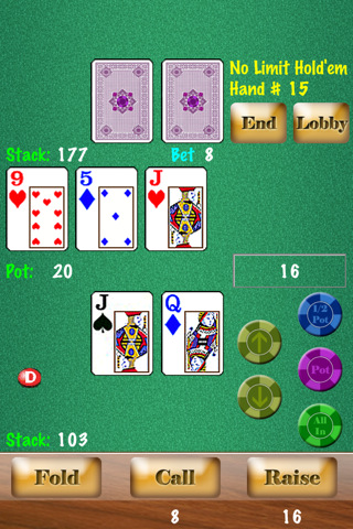 Headsup Poker Free (Hold'em, Blackjack, Omaha) v1.9.2