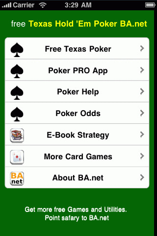 Free Poker Texas Hold 'Em BA.net v12.2