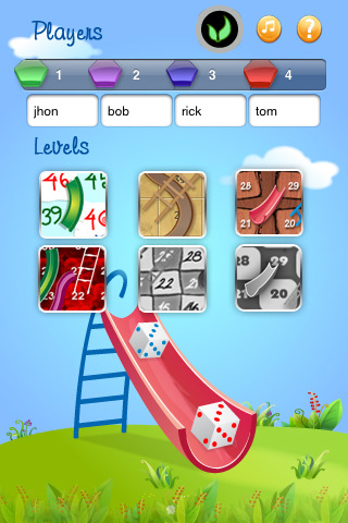 A Chutes and Ladders Dice board game v1.5