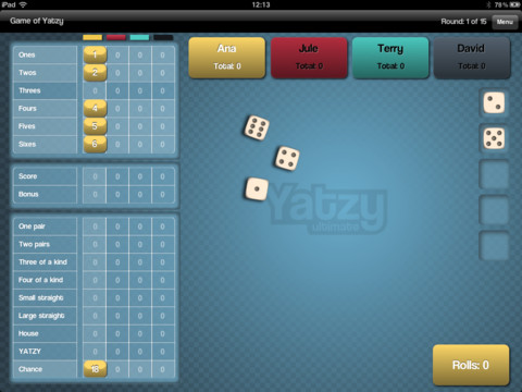 Yatzy Ultimate Free v1.0