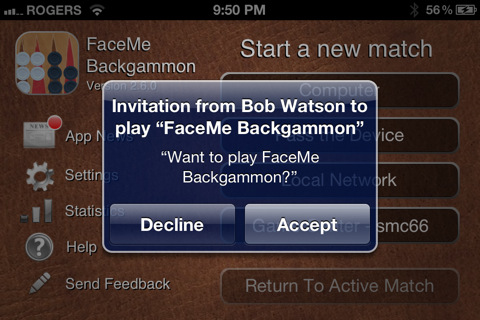 FaceMe Backgammon v2.6.1