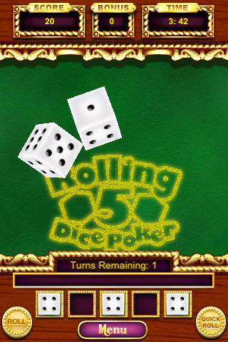 Rolling 5 Dice Poker v1.1.0