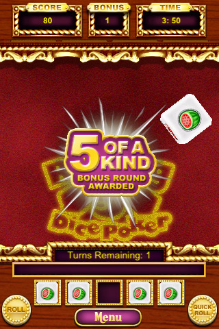 Rolling 5 Dice Poker v1.1.0