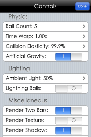 Newton's Cradle: Physics++ v1.4.3