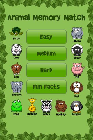 Animal Memory Match Free - Fun for kids!!! v2.1