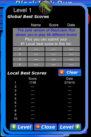 BlackJack Run Lite v2.3.1