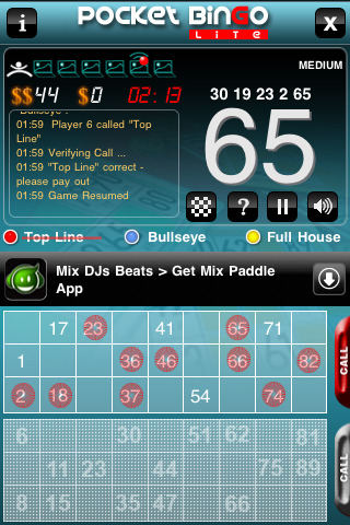 Pocket Bingo Lite v1.2